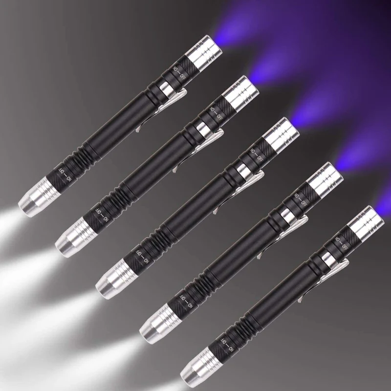 Mini UV Taschenlampe LED Lampe 395nm SchwarzlichtBernstein Schwarzlich Handlampe