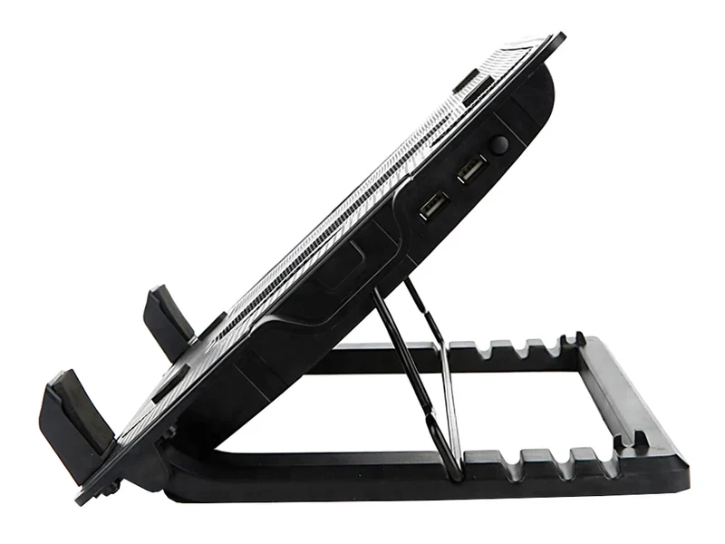 Notebook Kühler für 9–17 Zoll – Cooler Pad mit 12cm Lüfter, LED-Beleuchtung & 5-stufiger Neigung