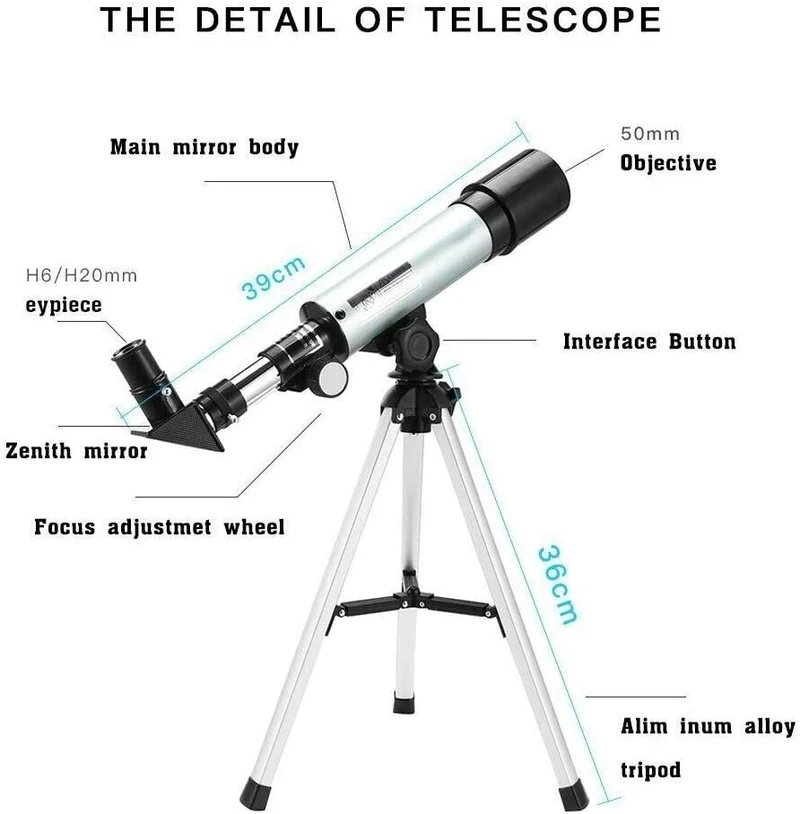 Teleskop Astronomisches Hohes Stativ Mobile Holder für Kinder Einsteiger