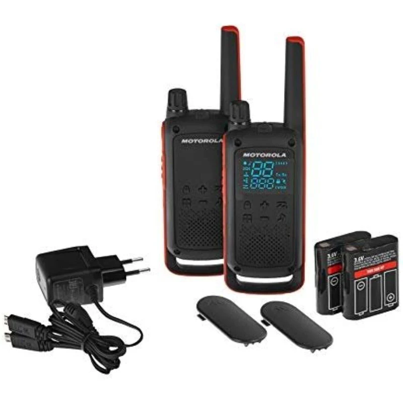 Motorola Talkabout T82 PMR Funkgeräte Duo Set – Lizenzfrei, Reichweite bis 10km