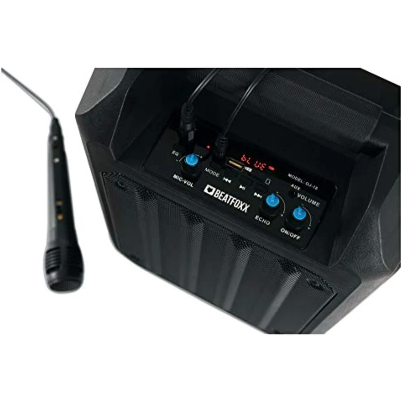 LED Outdoor Party Bluetooth Lautsprecher Radio Box USB SD AUX MP3 Mikrofon Akku