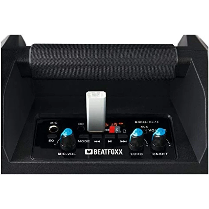 LED Outdoor Party Bluetooth Lautsprecher Radio Box USB SD AUX MP3 Mikrofon Akku