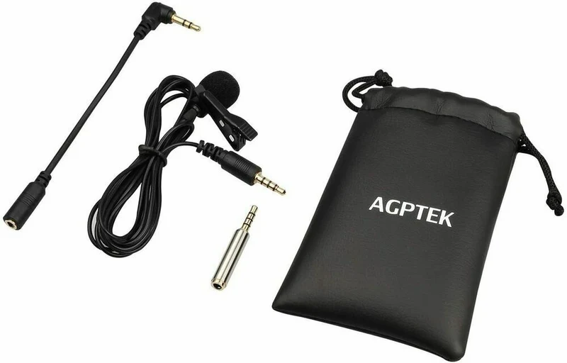 Lavalier Mikrofon 2M Mini Omnidirectional Kondensator Lapel Mic für Handy & PC