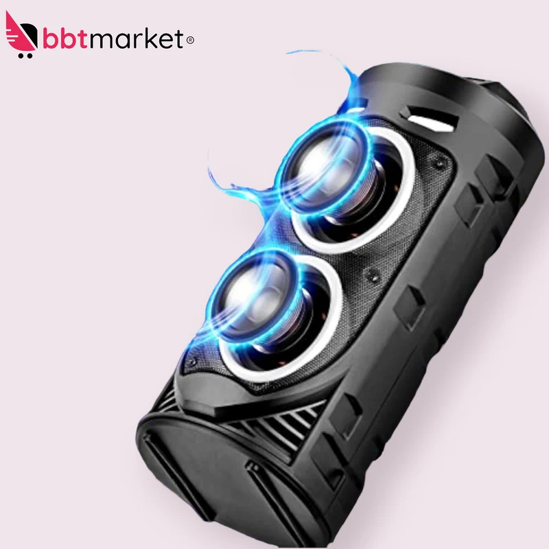 Tragbarer Bluetooth-Lautsprecher Mobiler DJ Party Bluetooth Lautsprecher LED