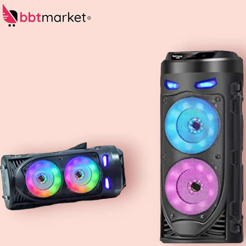 Tragbarer Bluetooth-Lautsprecher Mobiler DJ Party Bluetooth Lautsprecher LED