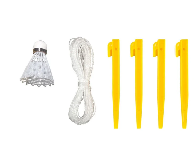 CRIVIT Badminton Set für 4 Personen inkl. Netz & Tasche – Outdoor Komplettset k15badm