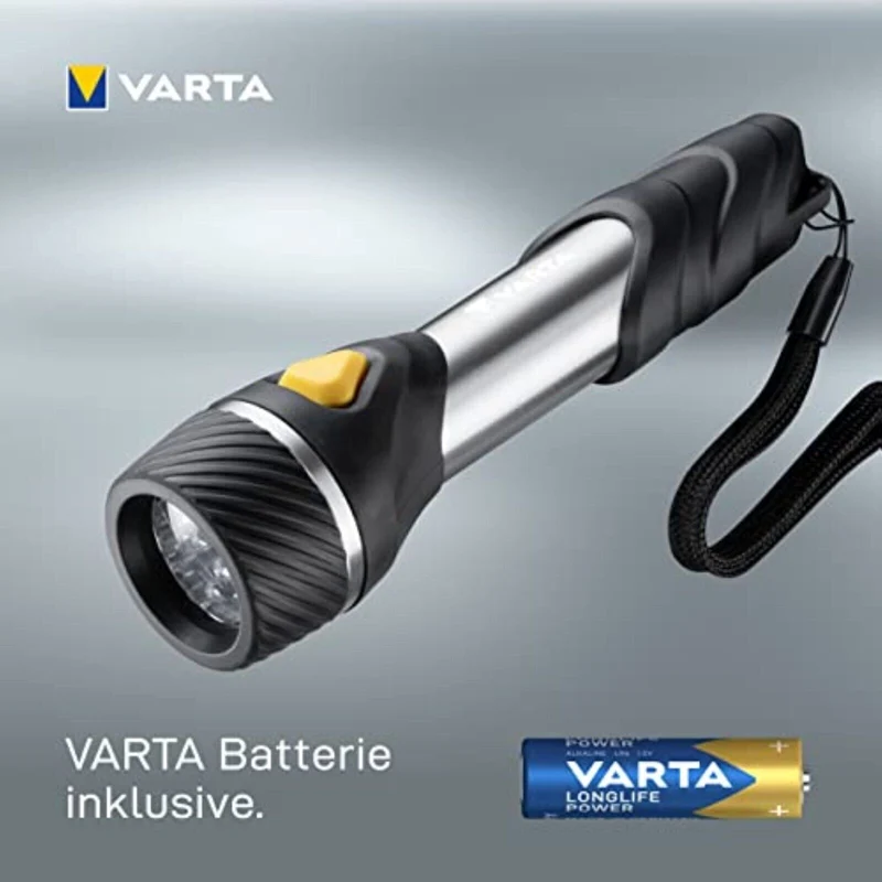 VARTA F10 LED Taschenlampe – Robuste Multi-LED Taschenlampe mit 20 Lumen
