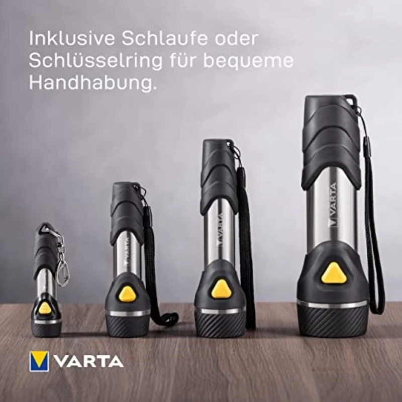 VARTA F10 LED Taschenlampe – Robuste Multi-LED Taschenlampe mit 20 Lumen