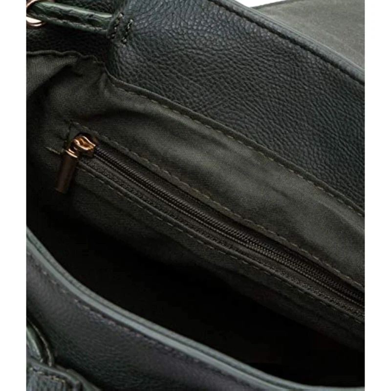 SIX Trendiger Grün Kunstleder Damenrucksack Damentasche FrauBag Lederrucksack