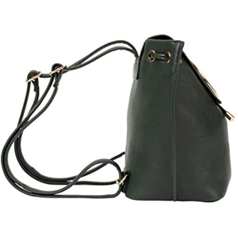 SIX Trendiger Grün Kunstleder Damenrucksack Damentasche FrauBag Lederrucksack