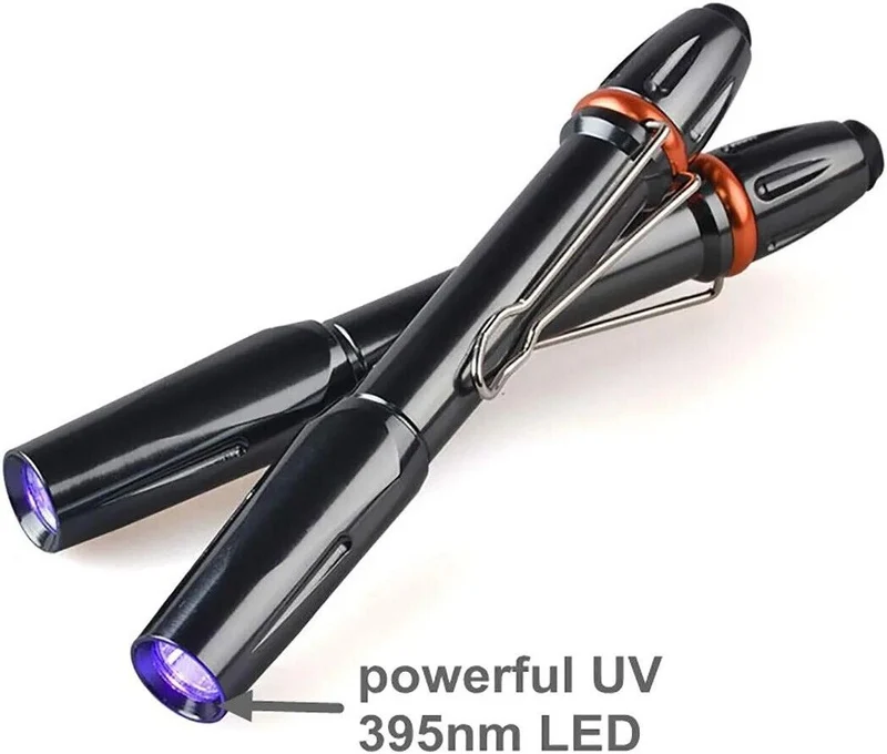 Mini 395nm UV Licht Blacklight LED Taschenlampe Penlicht Portable Pocketlicht