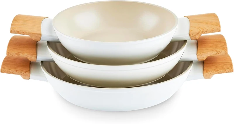 Karaca Swiss Crystal Almond Topfset 6 teilig Induktion Schmortopf Keramik