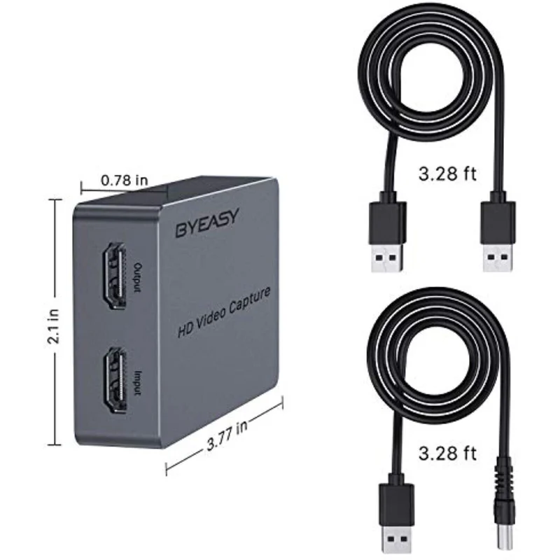 HDMI zu USB2.0 4K Video Capture Card Grabber 1080P Recorder Game Live Streaming
