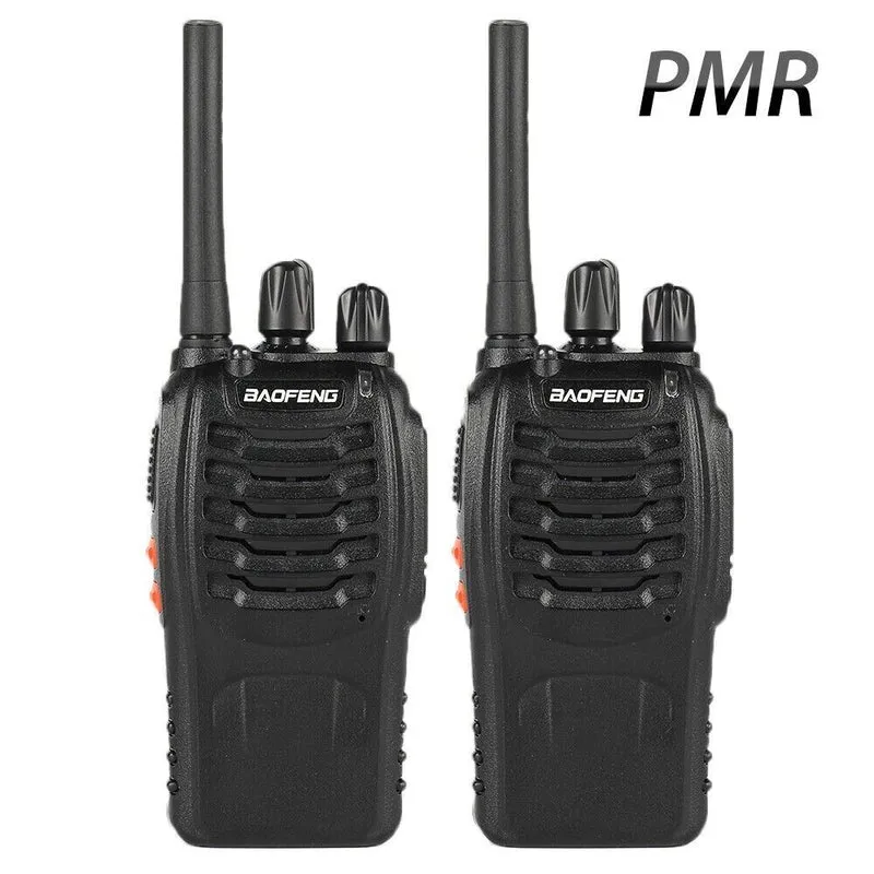 BaoFeng BF-88E 6er Set – PMR446 Handfunkgeräte mit USB-Ladekabel | Lizenzfrei, 16 Kanäle, 1,5–3 km Reichweite, VOX & Scan-Funktion
