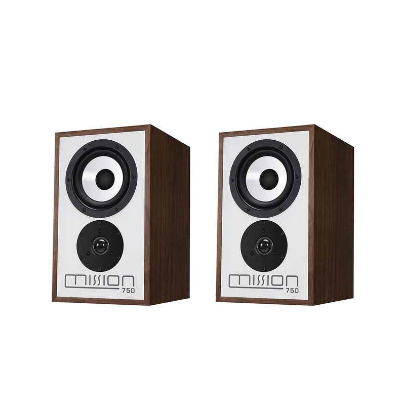 Mission 750 Bookshelf Speakers - Walnut - Pair