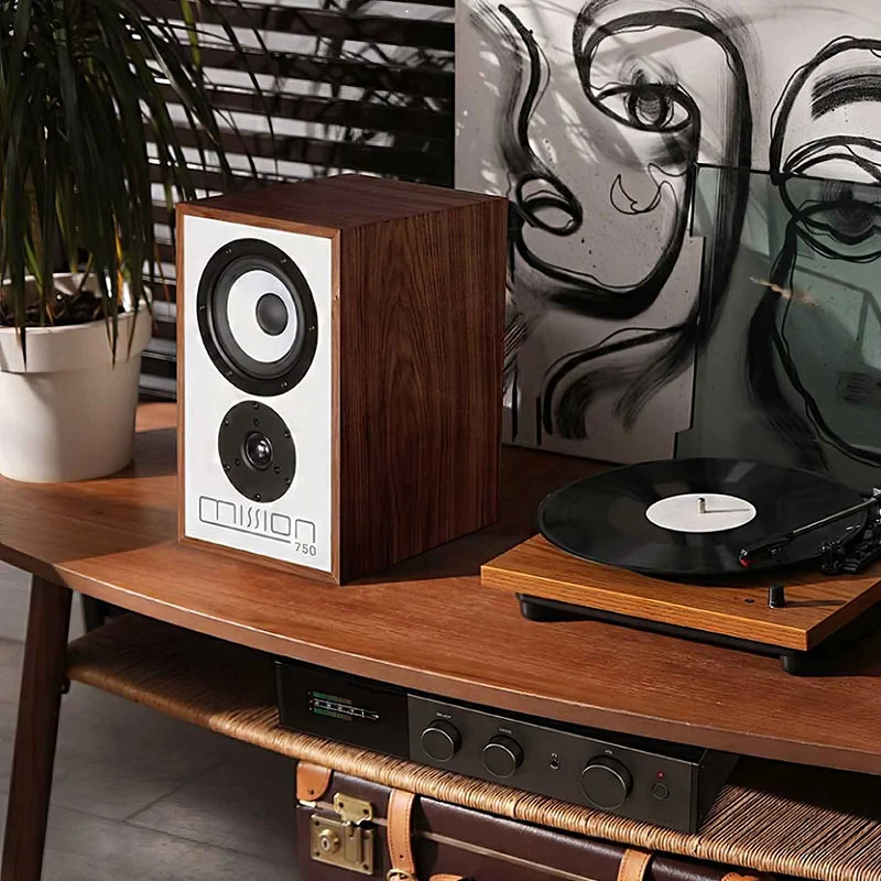 Mission 750 Bookshelf Speakers - Walnut - Pair