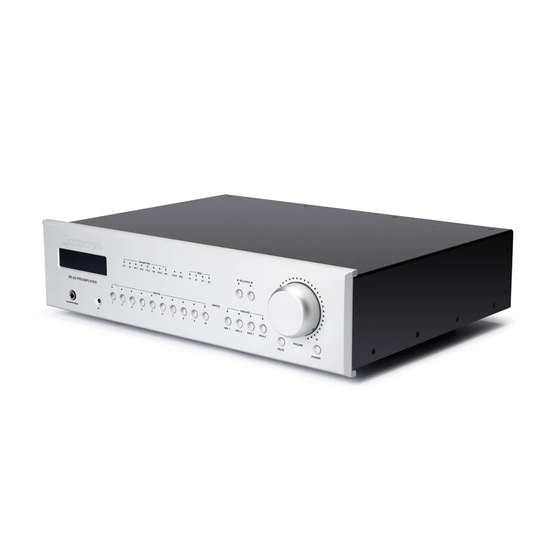 Bryston BR-20 Stereo Preamplifier - DAC - Streamer - MM Phono - Silver - 19-Inch