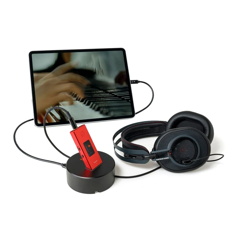 Woo Audio TUBE mini Balanced Headphone Amplifier and DAC - Red
