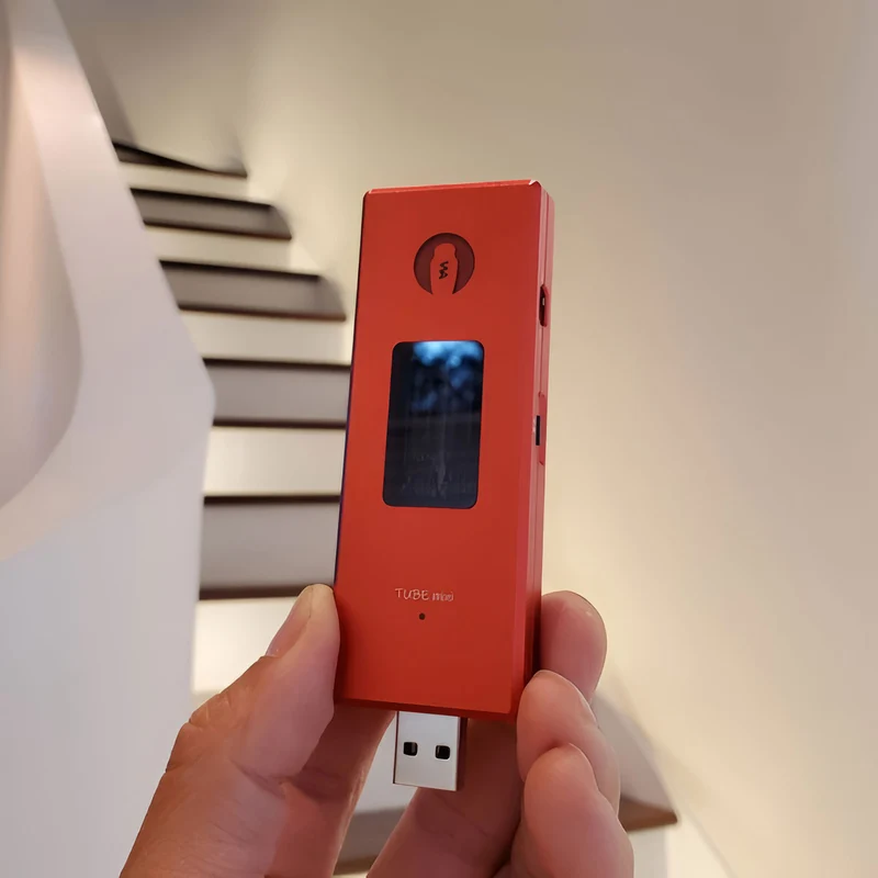 Woo Audio TUBE mini Balanced Headphone Amplifier and DAC - Red
