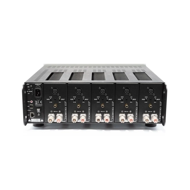 Bryston 9B³ Five-Channel Amplifier - Black - 17 Inch Faceplate with Green LEDs