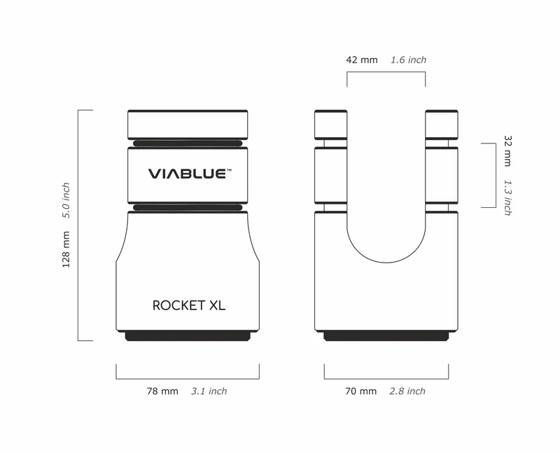VIABLUE Rocket XL Cable Lifters - 2 PCs or 8 PC Options