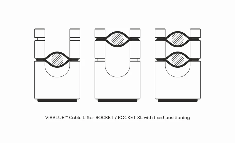 VIABLUE Rocket Cable Lifters - 4 PCs