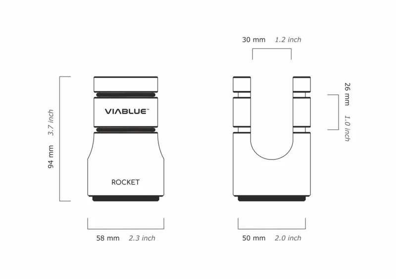 VIABLUE Rocket Cable Lifters - 4 PCs
