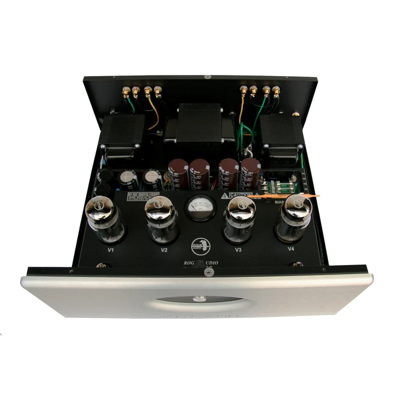 Rogue Audio Stereo 100 Dark Amplifier - Silver