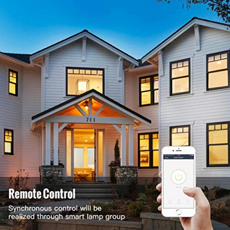 2 Stück x WLAN LED-Lampe E27 9W Birne Dimmbar App-Steuerung für Alexa Google