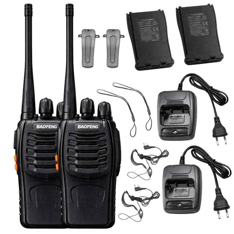 Baofeng BF-888S Funkgerät Walkie Talkie mit großer Reichweite & 1500mAh