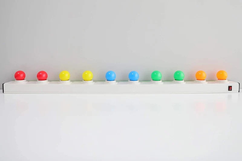 10stck LED Leuchtmittel Tropfen Kugel E27 360° Bunt gemischt Rot Gelb Grün Blau