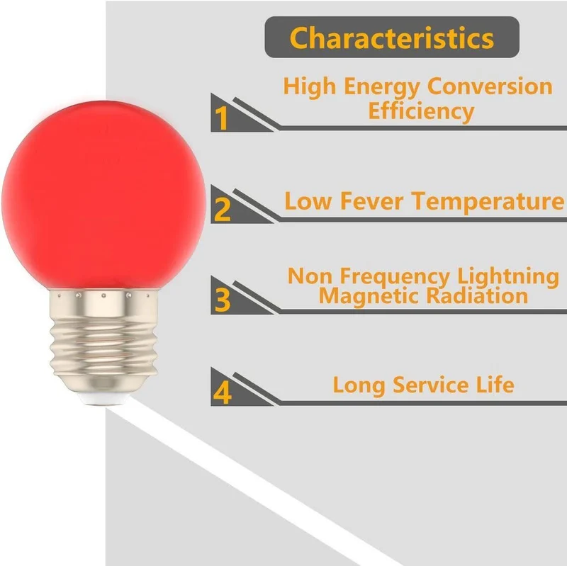 10stck LED Leuchtmittel Tropfen Kugel E27 360° Bunt gemischt Rot Gelb Grün Blau