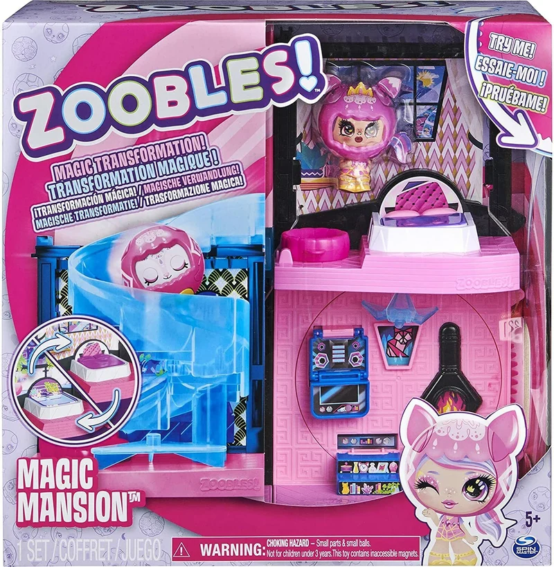 Zoobles Magic Mansion Traumhaus zum Verwandeln mit 6 Zimmern, Rutsche 19809426