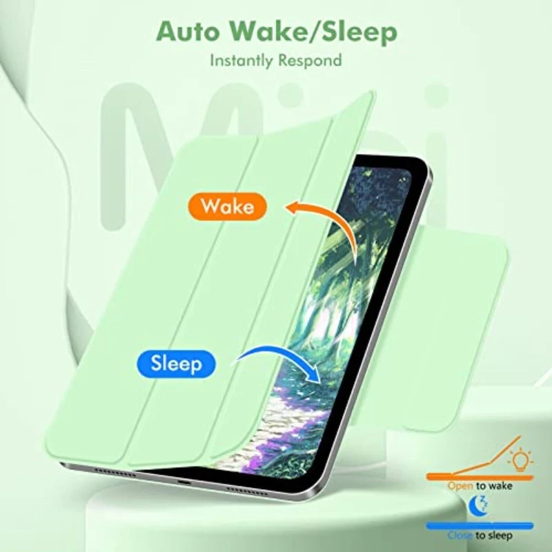 Magnetische Hülle für iPad Mini 6 (2021, 8.3 Zoll) mit Auto Sleep & Pencil Ladefunktion