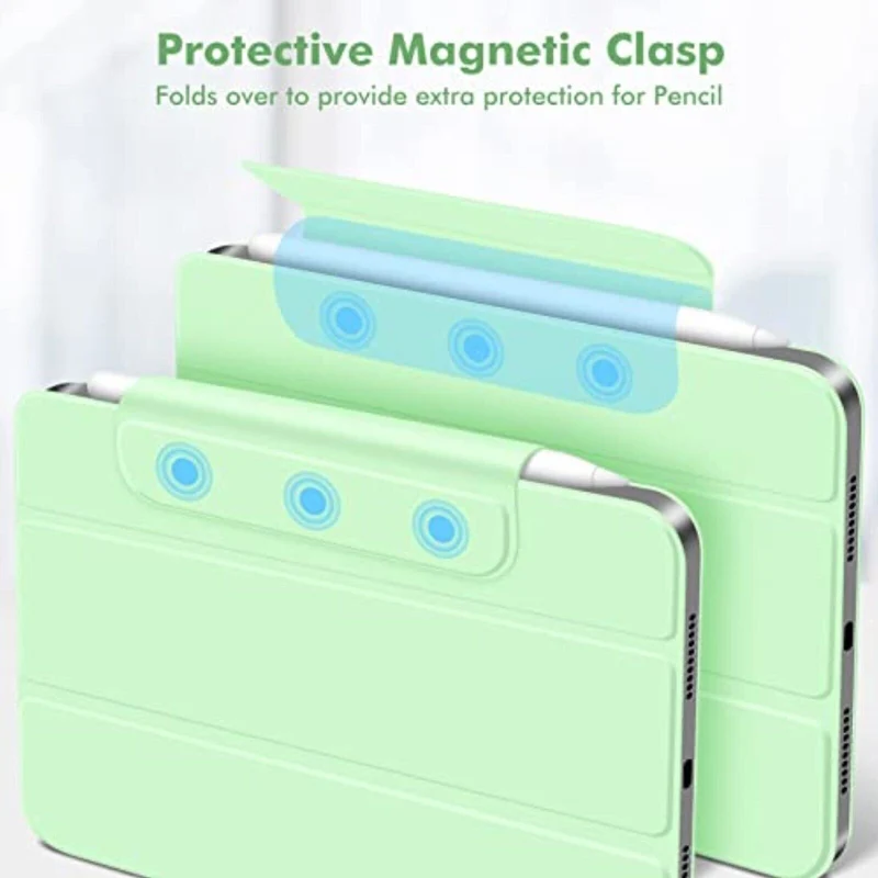 Magnetische Hülle für iPad Mini 6 (2021, 8.3 Zoll) mit Auto Sleep & Pencil Ladefunktion