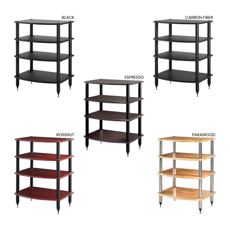 Pangea Audio Vulcan 4-Shelf Audio Rack - Carbon Fiber Shelves - Demo