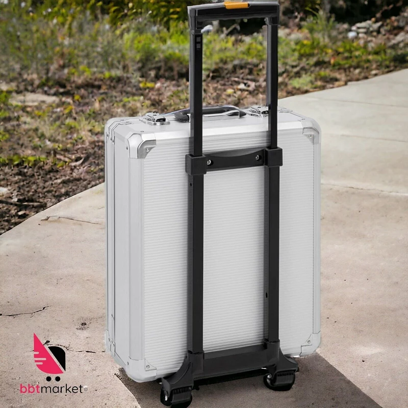 Werkzeugkoffer 1000-tlg. mit Werkzeug – rollbarer Alu Werkzeugtrolley mit 4 Ebenen für Heimwerker