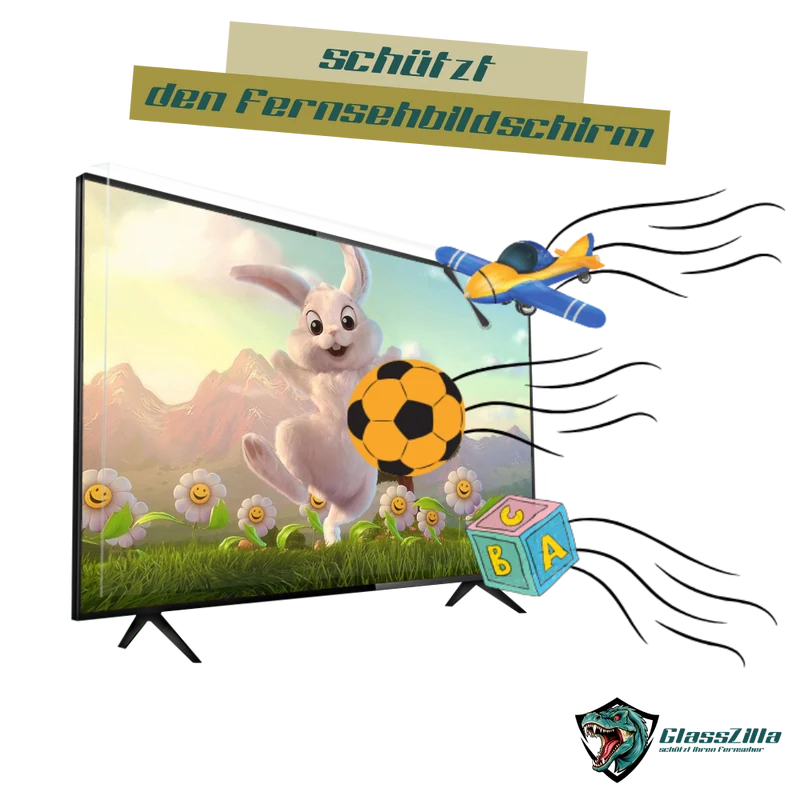 GlassZilla 32 Bis 65 Zoll Fernseher Schutz/ TV Bildschirmschutz /Displayschutz /Schutzfolie