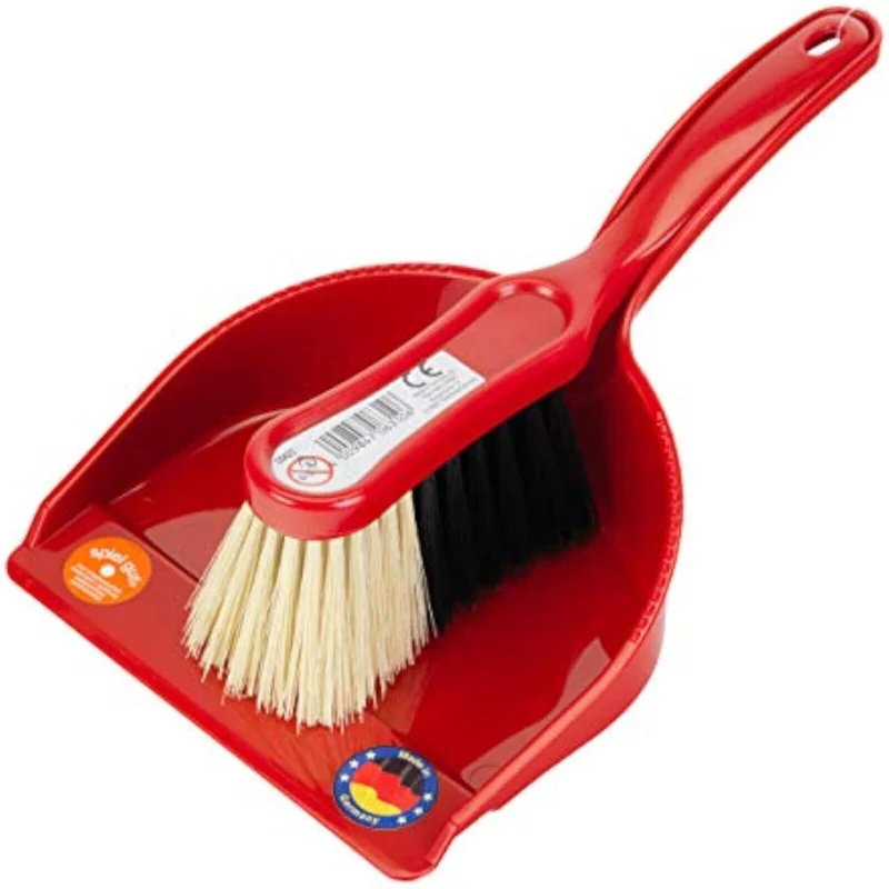 Klein Handfeger Handkehrset Kehrgarnitur Besen Classic Spezialborsten Rot neu