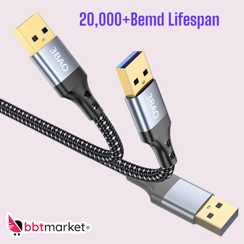 USB 3.0 Kabel 1m 2m NYLON Verlängerungskabel A-Stecker Verlängerung Super Speed