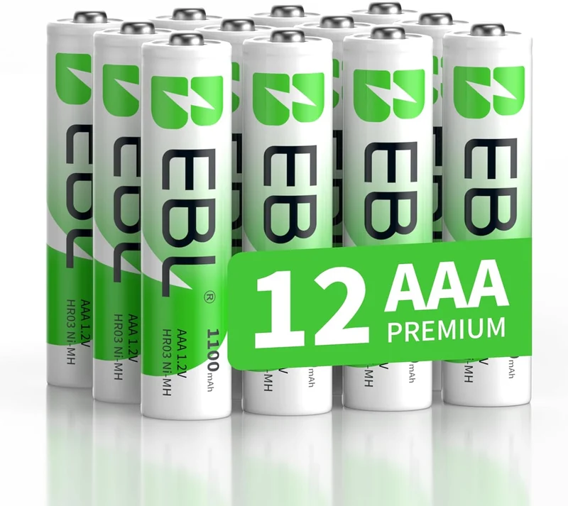 EBL AAA Akku 1100mAh 4/8/12/16 Stück -wiederaufladbare Batterien AAA, Typ NI-MH Batt NEU