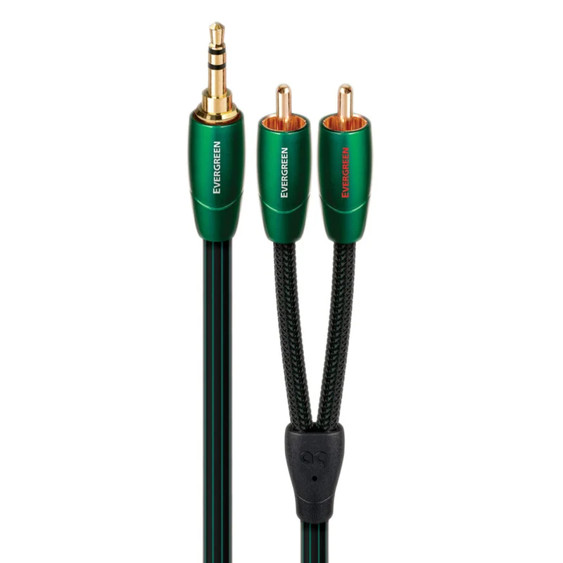 AudioQuest Evergreen Interconnect Cable - 5.0 Meter - 3.5mm to RCA