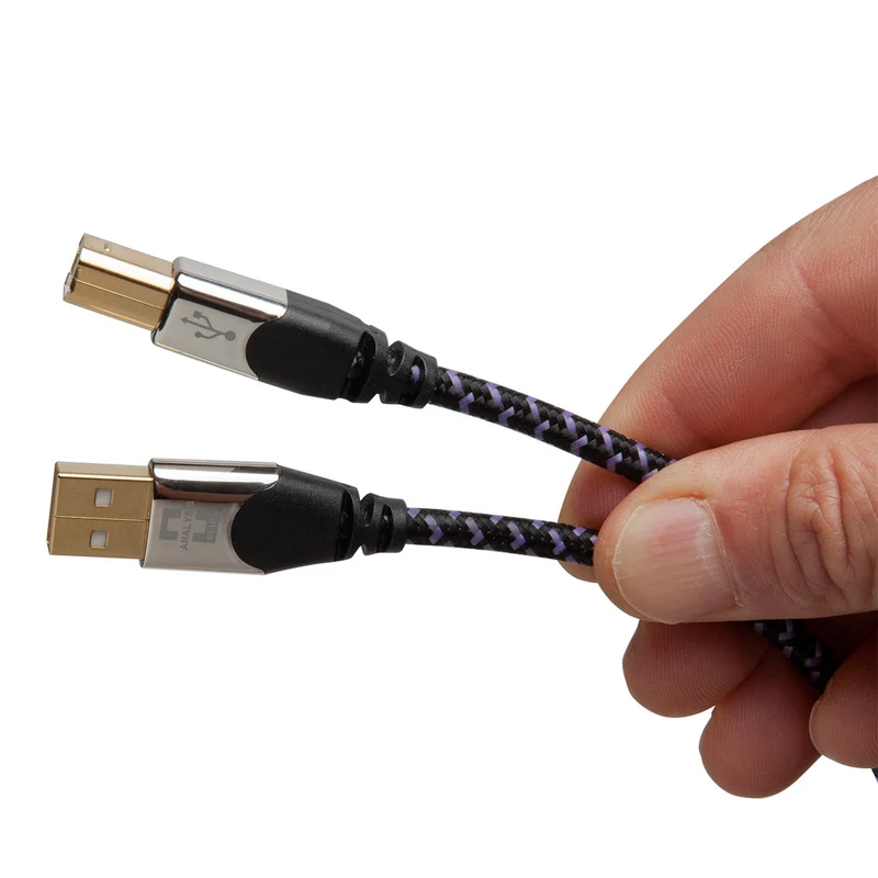 Analysis Plus Purple Plus USB Cable - USB-A to USB-B - 2.0 Meter