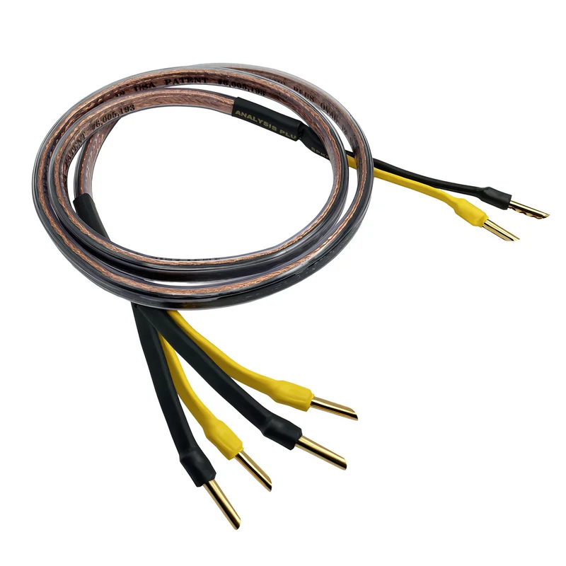 Analysis Plus Black Oval 12 Bi-Wire Speaker Cable - 8 Foot - Banana to Banana - Pair
