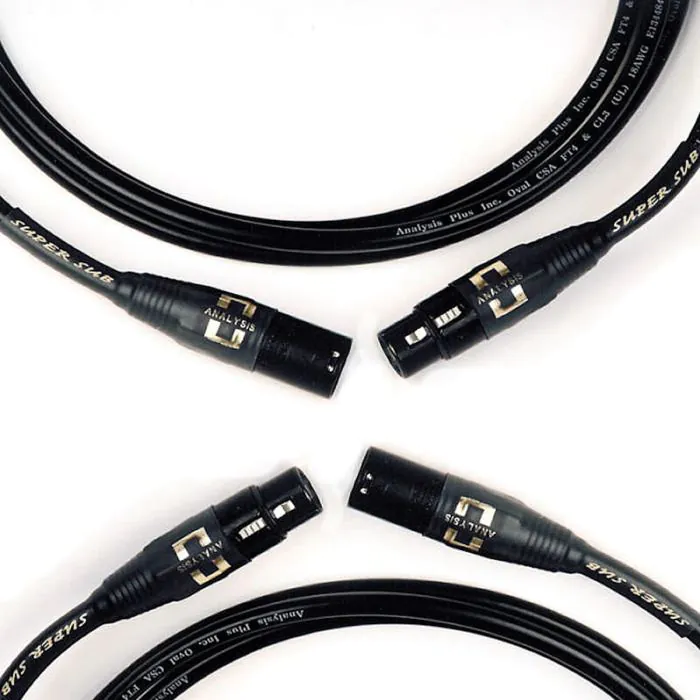 Analysis Plus Super Sub Oval Subwoofer Cable - 3.0 Meter- XLR