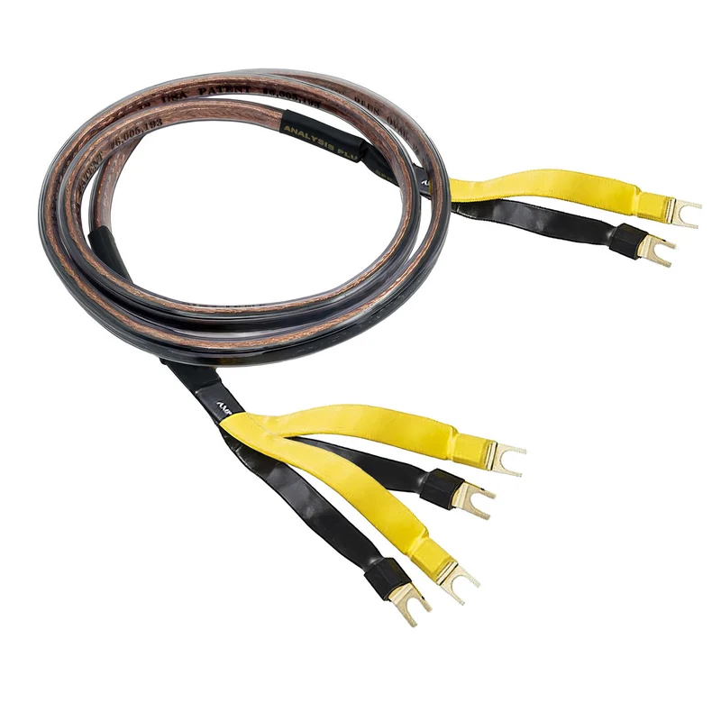 Analysis Plus Black Oval 12 Bi-Wire Speaker Cable - 20 Foot - Spade to Spade - Pair