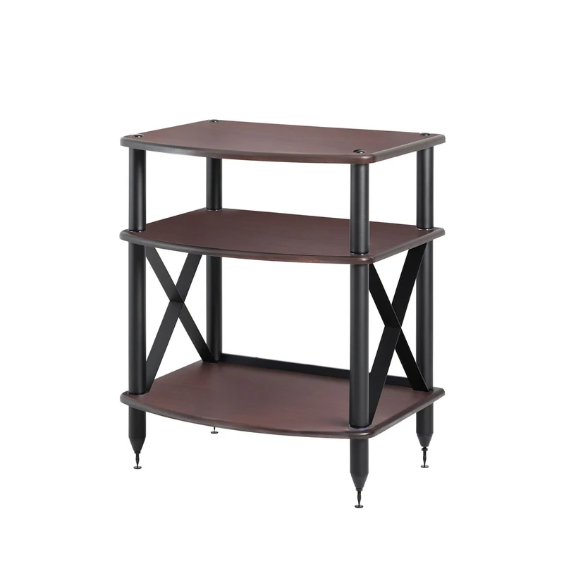 Pangea Audio Turntable Stand with Vinyl Record Storage - Espresso