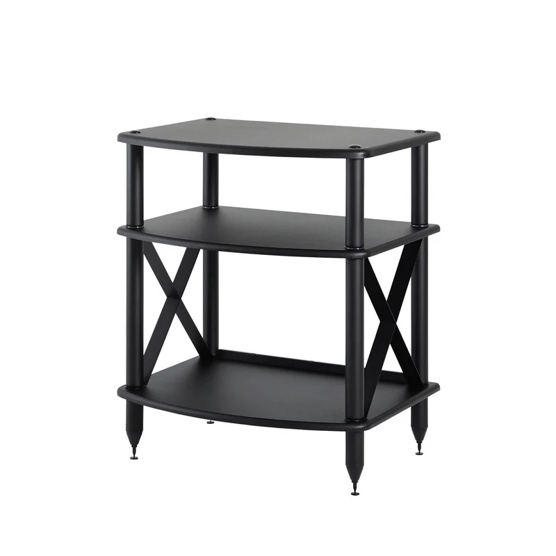 Pangea Audio Turntable Stand with Vinyl Record Storage - Black