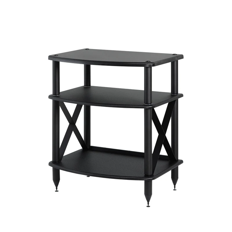 Pangea Audio Turntable Stand with Vinyl Record Storage - Carbon Fiber