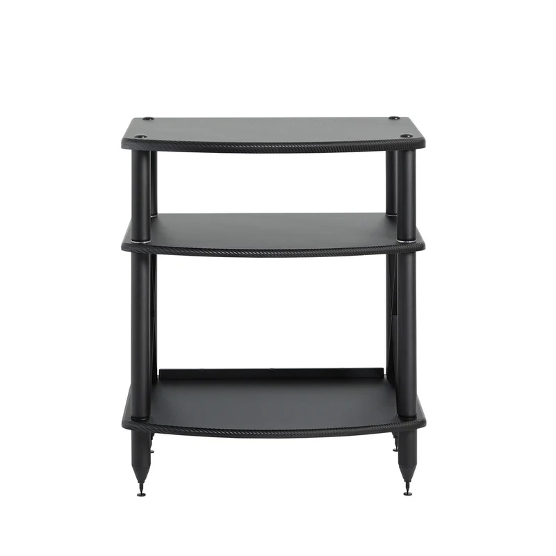 Pangea Audio Turntable Stand with Vinyl Record Storage - Carbon Fiber